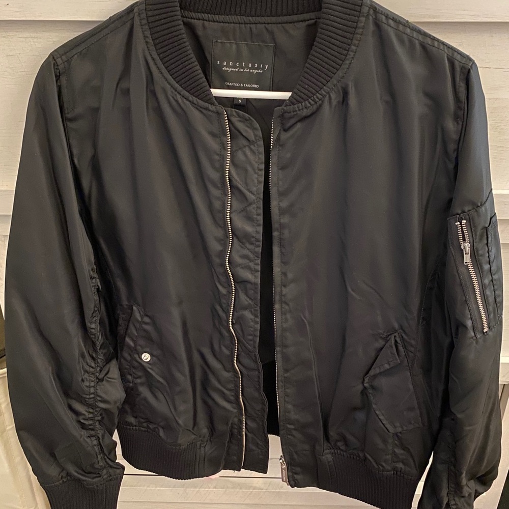 Sanctuary black bomber jacket